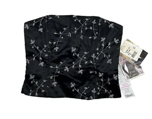 NOS Vintage Y2K Jessica McClintock Gunne Sax Floral Corset Shirt To Whimsigoth - Picture 1 of 7