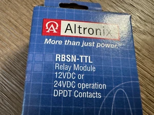 Altronix RBSN-TTL Relay Module 12VDC or 24 VDC operation DPDT Contacts - Picture 1 of 8