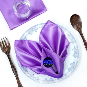 Pack of 50 Satin Napkin Square 12 X 12 Inches Sliky Smooth Dinner Table Napkins - Picture 1 of 6