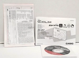 Casio Exilim EX-Z57 Manuel, Software And Warranty. - Picture 1 of 4