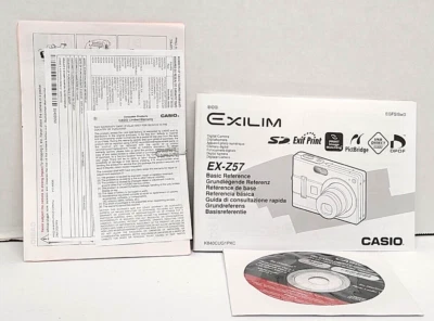 Casio Exilim EX-Z57 Manual, Software y Garantía. Foto 1 de 4