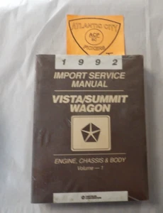1992 manual de servicio de importación Vista/Summit Wagon - Imagen 1 de 2