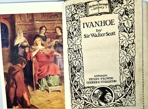 Ivanhoe Sir Walter Scott Herbert Strang’s Library Rare Vintage Old Book. - Imagen 1 de 8