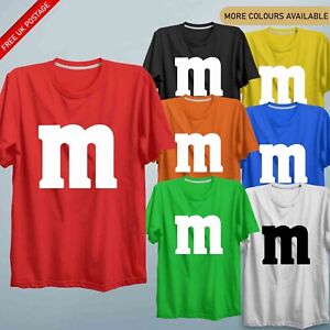 M&M TShirt Sweet Halloween Stag Do Couples Costume Funny Shirt Novelty Dress Tee