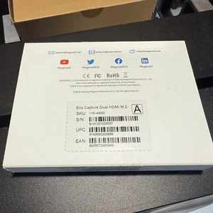 Magewell Eco Capture Dual HDMI M.2 Two-Channel 2K Capture Card 11514 New in Box - Picture 1 of 4