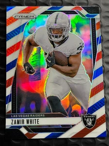 2024 Panini Prizm - Zamir White #149 Red White & Blue Prizm Las Vegas Raiders - Bild 1 von 2