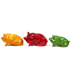 Wemyss Pottery Pig Griselda Victorian Treacle Glaze Robert Heron Sang de Boeuf - Picture 1 of 20