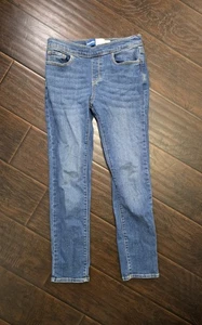 Old Navy Girls Skinny Large Denim Blue Jeans Pull On Elastic Waist - Picture 1 of 8