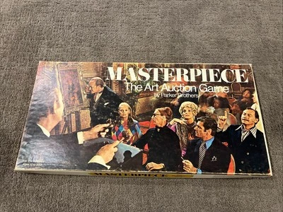 Juego de subasta de arte obra maestra de 1970 vintage ~ Parker Brothers ~ 100 % completo Foto 1 de 4