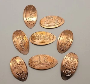 Set of 8 Epcot France Pavilion Disney World Pressed Penny Pennies Lot  - Picture 1 of 5
