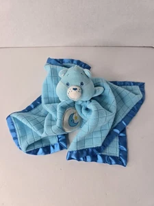 Care Bears Baby Sicherheitsdecke Plüsch blau Gutenachtbär 2004 Plüsch 17 Zoll x 17 Zoll - Bild 1 von 13