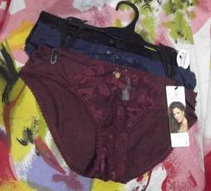 3 BRAGAS NUEVAS DAISY FUENTES DF4722A 4 ENCAJE Y MICRO HIPSTER L - Imagen 1 de 2