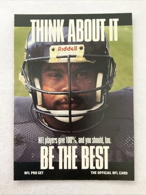 1991 Pro Set - Think About It Mike Singletary #728 - Image 1 of 2