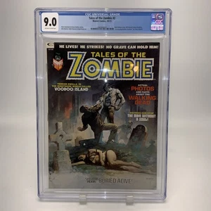 CGC 9.0 TALES OF THE ZOMBIE #2 CHRIS CLAREMONT, JOHN ROMITA, BORIS VALLEJO!!! - Foto 1 di 11