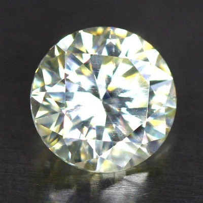 1.15 CTS_EXCELLENT LUSTROUS_ROUND DIAMOND CUT_GENUINE REAL MOISSANITE DIAMOND - Image 1 of 3