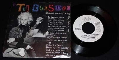 Til Tuesday-Aimee Mann-(Believed You Were) Lucky/Epic 34-08059-VTG '88 WLDJ-VG++ - Image 1 of 2