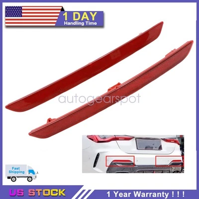 Reflector de parachoques trasero izquierdo + derecho apto para BMW Serie 4 M Sport F32 F33 F36 Foto 1 de 4