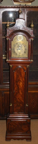 LONGCASE GRANDFATHER CLOCK - CHARLES HOWSE LONDON - MAHOGANY - 18TH CENTURY Cover
