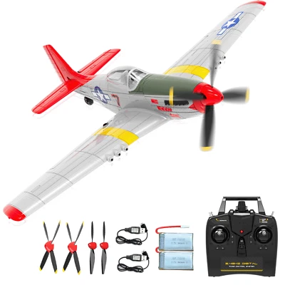 VOLANTEXRC 4 Channel P51D Mustang RC Plane Fighter for Adults and Beginners, RTF - Image 1 of 4