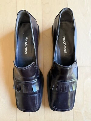 Mocassim feminino Sergio Rossi vintage marrom borla tamanho 35,5 - Imagem 1 de 4