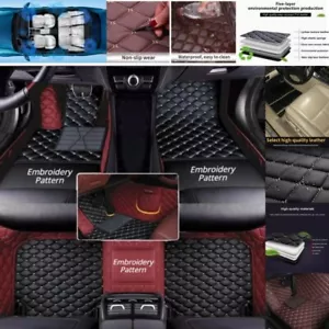 Fit BMW Luxury Car Floor Mats All Series Waterproof Non-slip Custom Leather Pads - Foto 1 di 19