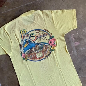 80s VINTAGE PETE SMITH'S SURF SHOP 96TH ST. STONE HARBOR NEW JERSEY T-SHIRT SZ L - Picture 1 of 11
