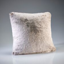 Katrina Hampton Luxury Frosted Light Brown Faux Fur Cushions 58 x 58cm