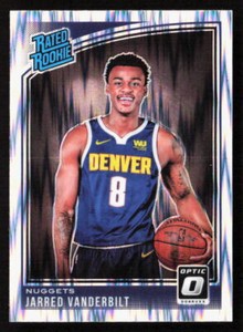 2018-19 Panini Donruss Optic Jarred Vanderbilt Shock Prizm  Rookie Card RC #151