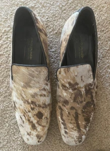 Donald J Pliner Varden Metallic Distressed Wade Haarslipper Halbschuh - 12 M - Bild 1 von 11
