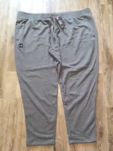 Under Armour Pants Mens 5XL Gray Cold Gear Joggers Tapered Sweatpants Drawstring - Picture 1 of 8