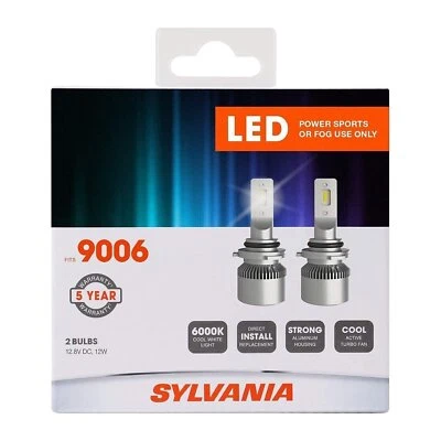 Sylvania 9006 LED Powersport Headlight Bulbs for Off-Road Use or Fog Lights - 2 - Image 1 of 4