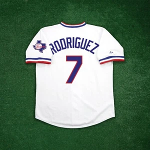 Ivan Rodriguez 1984 Texas Rangers Cooperstown Men's Home White Throwback Jersey - Picture 1 of 8