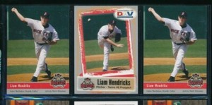Lot (3) Liam Hendriks DAV Grandstand New Britain Rock Cats 2011 (CD42) SWSW6  