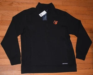 Cutter & Buck MLB Baltimore Orioles Baseball Pullover NEW w/ Tags L Quarter Zip - Picture 1 of 6