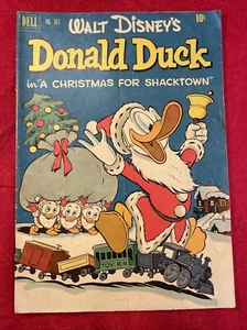 Walt Disney’s Donald Duck Dell 367 1952 Christmas For Shacktown Carl Barks Fine - Picture 1 of 9