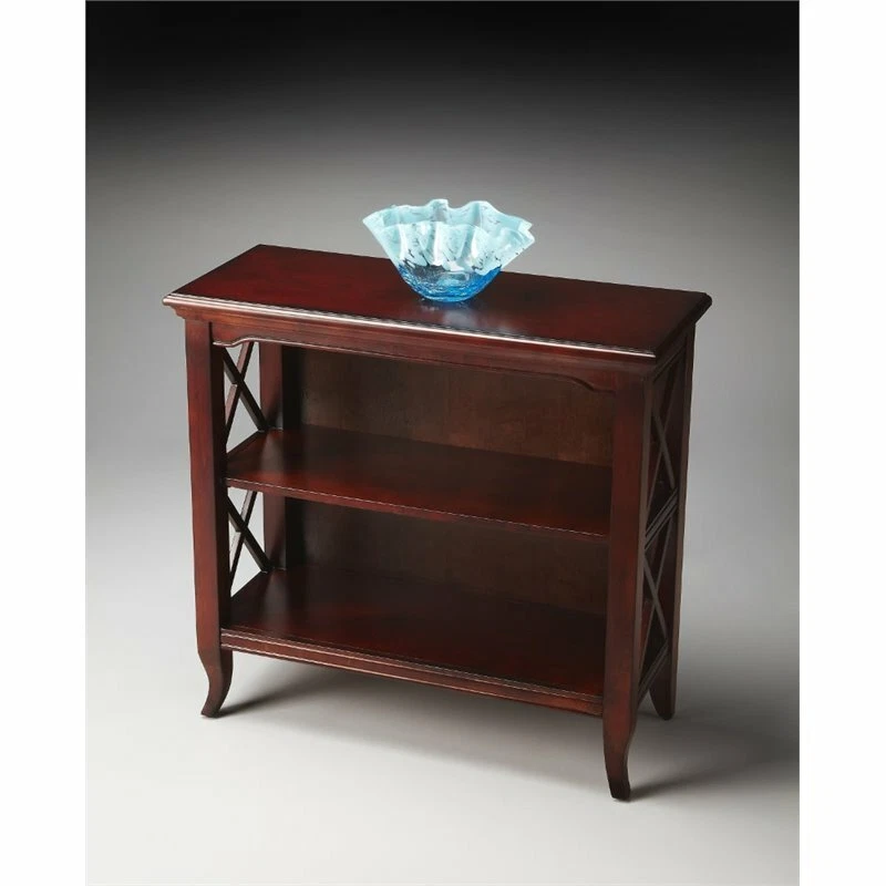 Butler Specialty Plantation Cherry 2 Shelf Low Bookcase in Dark Brown - Image 1 of 1