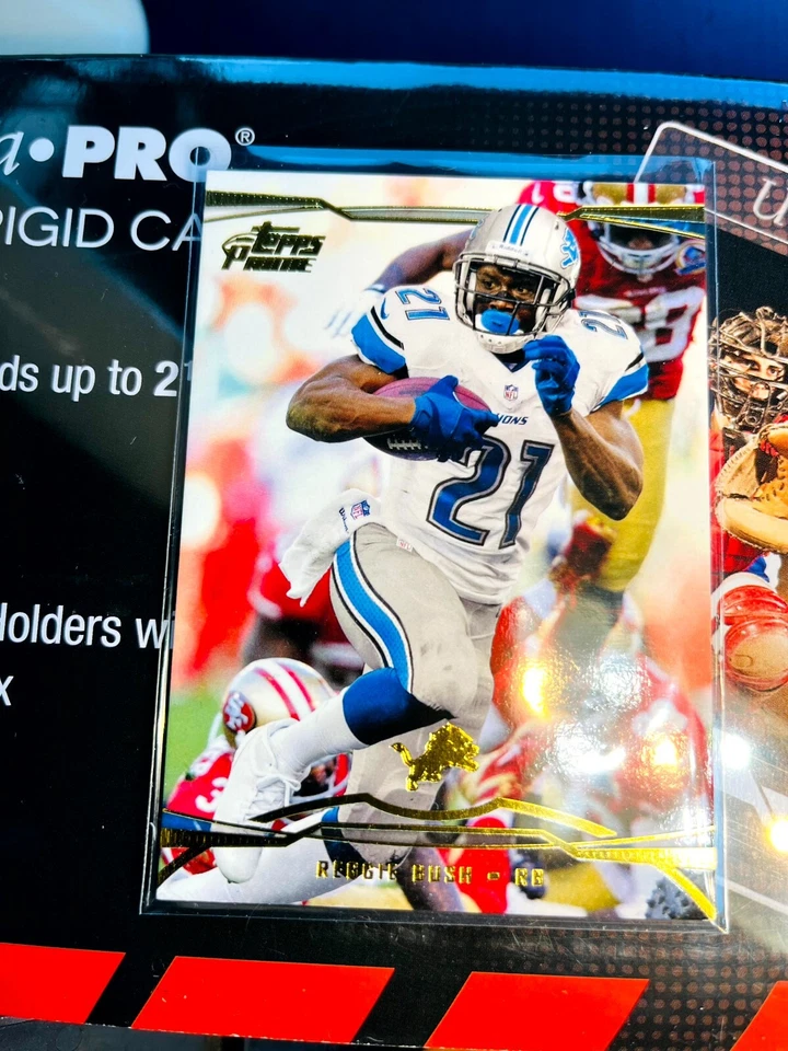 2013  Topps Prime  #31 Reggie Bush Detroit Lions 811 GOLD SP SHORT PRINTNFL - Image 1 of 2