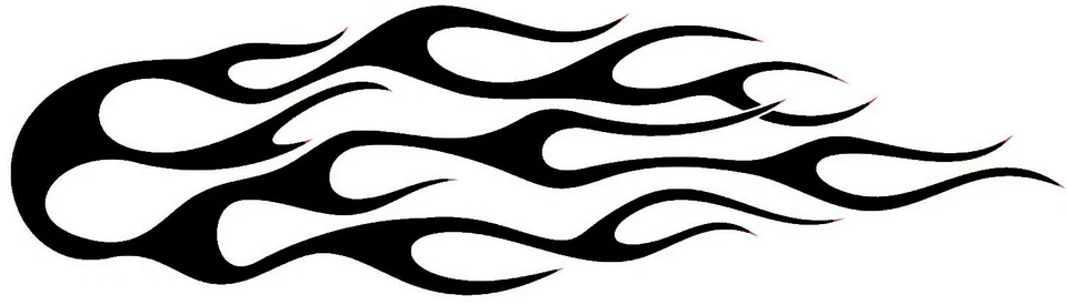 Hot Rod Flames Vinyl Die Cut Car Decal Sticker