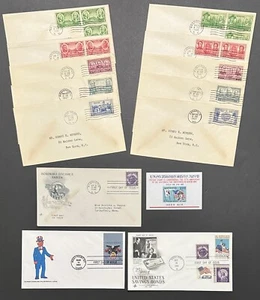 StampTLC US 785 790 Army Navy FDC Henry E Mendes West Point NY Annapolis MD 1936 - Bild 1 von 9