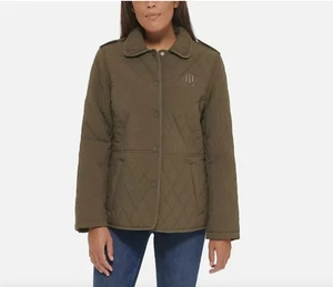 Chaqueta acolchada Tommy Hilfiger para mujer, verde (enebro) TALLA: XXL - Imagen 1 de 5