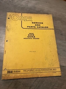 Onan Service and Parts Catalog Series CCK CCKA Industrial Engines - Picture 1 of 4