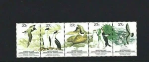 MINT 1983 AAT AUSTRALIAN ANTARCTICA REGIONAL WILDLIFE STAMP STRIP OF 5 - Picture 1 of 1