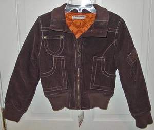 OUTERWEAR GIRLS DK BROWN CORDUROY JACKET SIZE 10 NEW WITH TAGS - Picture 1 of 1