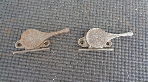 Antique Window Sash Lock Latch Hardware Cover