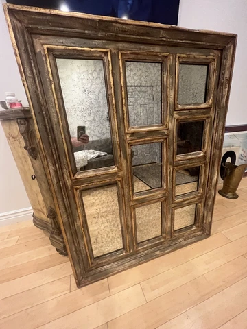Large Century Furniture Montage Wall Mirror Heavy! 52” X 40” Cover