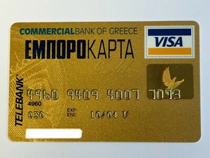 Commercial Bank of Greece Credit Card▪️Expired in 2004▪️Visa▪️Collectible Only - Picture 1 of 2