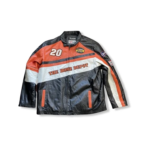 Nascar Tony Stewart leather Jacket Chase Authentics Racing XL Cover