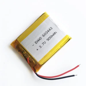3,7 V 603443 900mAh Lipo Polymer Li Wiederaufladbarer Akku für Kamera GPS MP3 Uhr - Bild 1 von 3