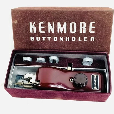 Vintage Kenmore Buttonhole Sewing Attachment Excellent SEARS Roebuck Buttonholer - Image 1 of 4