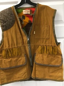 Saftbak Vintage Mens Brown Hunting Vest Size Small - Picture 1 of 7
